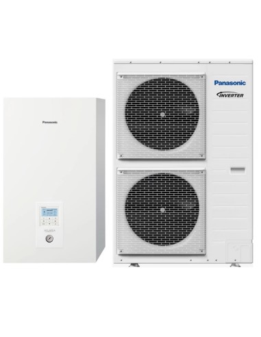 12 kW Panasonic WH-UX12HE8/WH-SXC12H9E8 Aquarea T-CAP osztott levegő-víz hőszivattyú, 3 fázisú