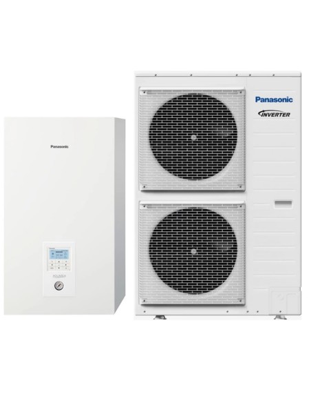 12 kW Panasonic WH-UX12HE8/WH-SXC12H9E8 Aquarea T-CAP osztott levegő-víz hőszivattyú, 3 fázisú