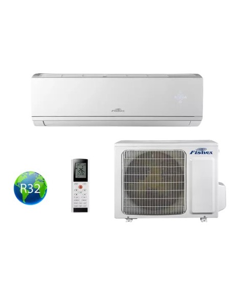 2,7 kW Fisher Comfort Plus R32 FSAI-CP-90BE3/FSOAI-CP-90BE3 Oldalfali Inverteres Split Klíma, Wifi,