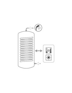 200 literes Heizer BSH-203 HMV tartály (2,6 m2 hőcserélő felülettel)