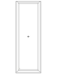 Aluplast IDEAL 4000 fix ablak 2 rétegű üvegezéssel 60 cm x 240 cm