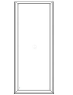 Aluplast IDEAL 7000 fix ablak 3 rétegű üvegezéssel 90 cm x 240 cm