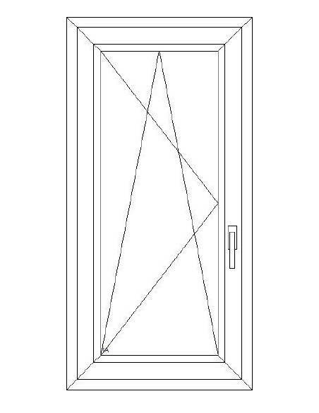 Aluplast IDEAL 7000 Bny ablak 3 rétegű üvegezéssel 90 cm x 150 cm (Balos)