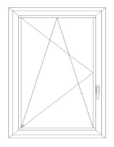 Aluplast IDEAL 7000 Bny ablak 3 rétegű üvegezéssel 120 cm x 150 cm (Balos)